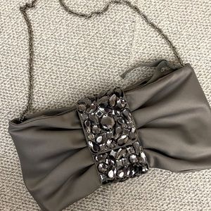 Banana republic jeweled embellished beaded clutch